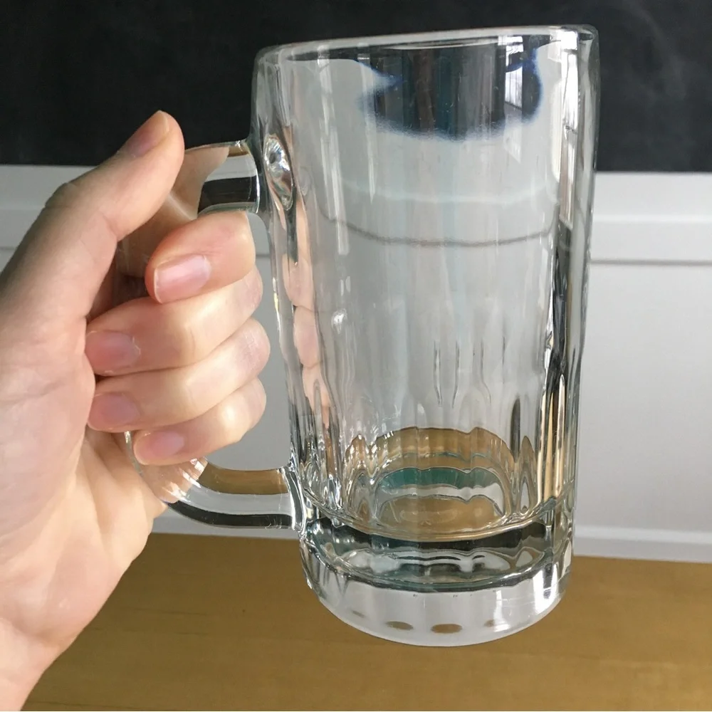 12oz Heavy Weight Glass Beer Mug